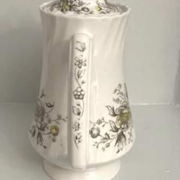 English Set of Teapot, Cup and Saucers and Sugar Bowl Crafted by Wood and Sons - Picture 13 of 14